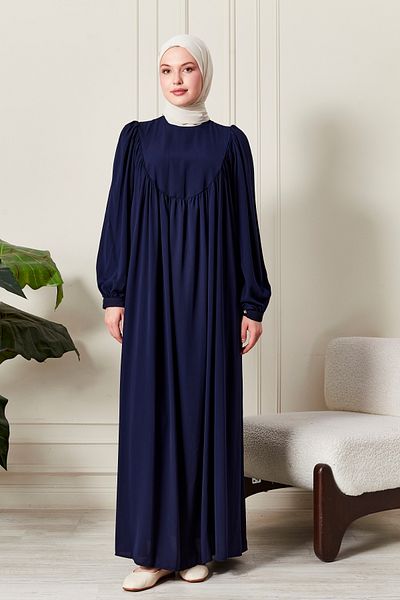 fistan Round Roba Hijab Dress Medina Silk Prayer Dress Modern and Stylish Model