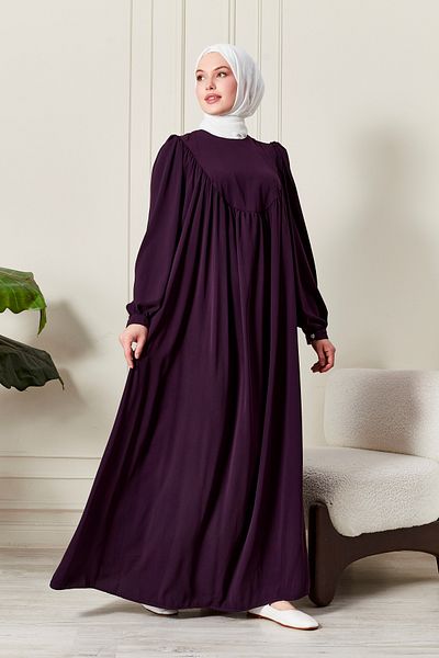 fistan Round Roba Hijab Dress Medina Silk Prayer Dress Modern and Stylish Model