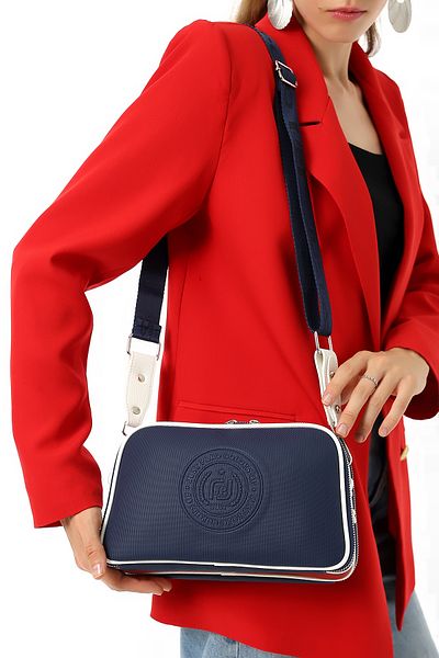 Just Polo 5 Compartment Stylish Daily Women's Shoulder Bag with Adjustable Strap