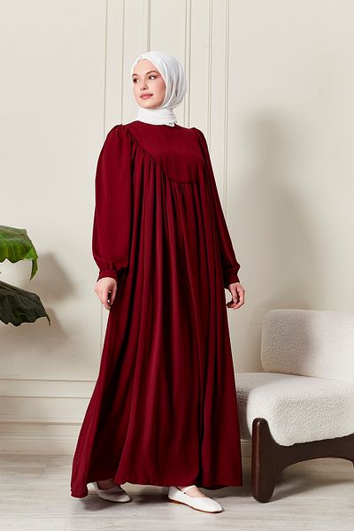 fistan Στρογγυλό φόρεμα Roba Hijab Medina Silk Prayer Φόρεμα Μοντέρνο και κομψό μοντέλο