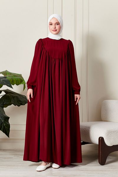 fistan Στρογγυλό φόρεμα Roba Hijab Medina Silk Prayer Φόρεμα Μοντέρνο και κομψό μοντέλο