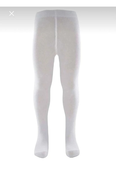 Yağmur Giyim Ekinoks Towel Thermal 100% Cotton 3 Pieces White Children's Tights 0-14 Years 100-H