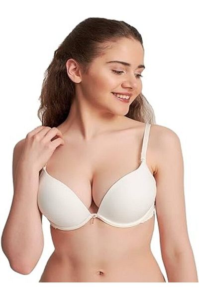 miss ayza içten gelen şıklık Sutien Push Up New Generation cu bretele suportate Missayza și bandă de silicon, care poate fi folosită fără bretele