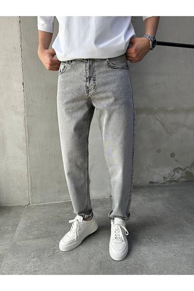 XPUPPETWEAR Γκρι πλυμένο εφέ Boyfriend Jean