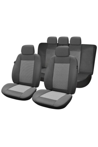 Umbrella Σετ πολυτελών μαύρων καλυμμάτων καθισμάτων Umb2, Universal,