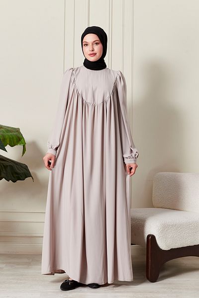 fistan Round Roba Hijab Dress Medina Silk Prayer Dress Modern and Stylish Model