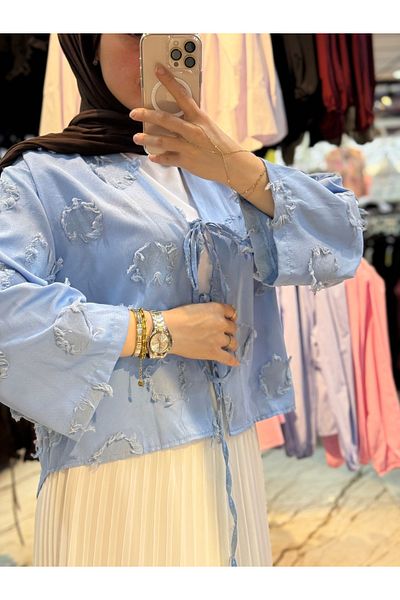 MODA AKGÜN Short Summer Cardigan with Skirt