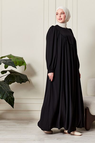 fistan Round Roba Hijab Dress Medina Silk Prayer Dress Modern and Stylish Model