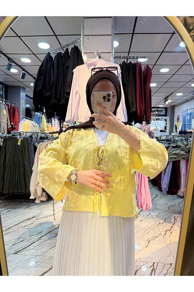 MODA AKGÜN Short Summer Cardigan with Skirt