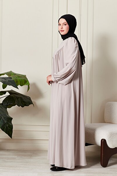 fistan Round Roba Hijab Dress Medina Silk Prayer Dress Modern and Stylish Model
