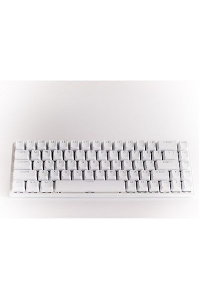 OEM Gaming Mechanical Keyboard, RGB, 68 Keys, Type-C to USB Cable, Ergonomic, Blue Switch, White