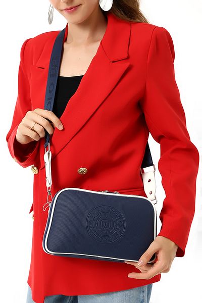 Just Polo 5 Compartment Stylish Daily Women's Shoulder Bag with Adjustable Strap