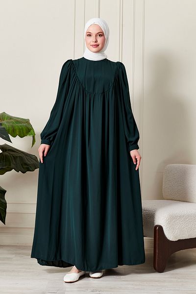 fistan Round Roba Hijab Dress Medina Silk Prayer Dress Modern and Stylish Model