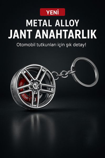 ANI OFİS KIRTASİYE A K Sporty Rim Keychain |   Stylish and Sporty Design |   Exclusive for Car Enthusiasts