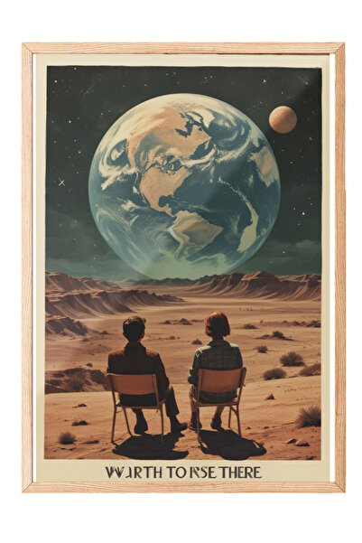 Zestia Tablou cu ramă din lemn, merită ceva de făcut din ele – Poster dublu c...