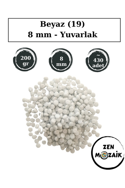 Zen Mozaik Mozaic rotund din sticlă perlat pentru lucrările tale de mozaic ar...