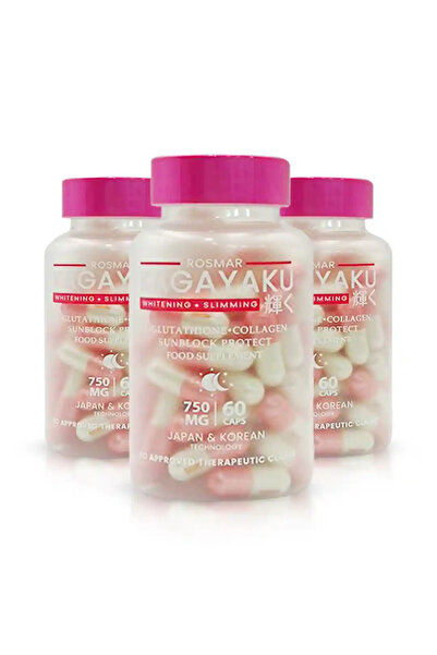 Gluta كبسولة كاجاياكو الجلوتاثيون – 3 زجاجات