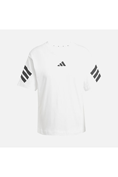 adidas Sportswear Future Icons 3-Stripes & 3-Bar Logo Detail Short-Sleeve Kad...