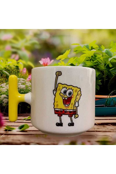 GameFruy Spongebob Double Sided Printed Mug - Ceramic Tea, Coffee Gift Cup