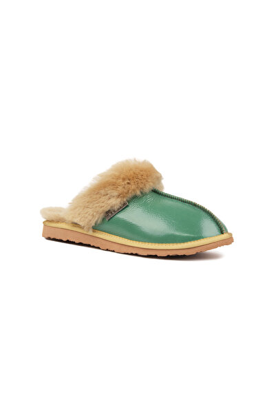 Pegia Furry Patent Leather Women's House Slippers 191209