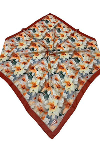 Butik وشاح ناعم مربع الشكل مزين بالزهور الكبيرة