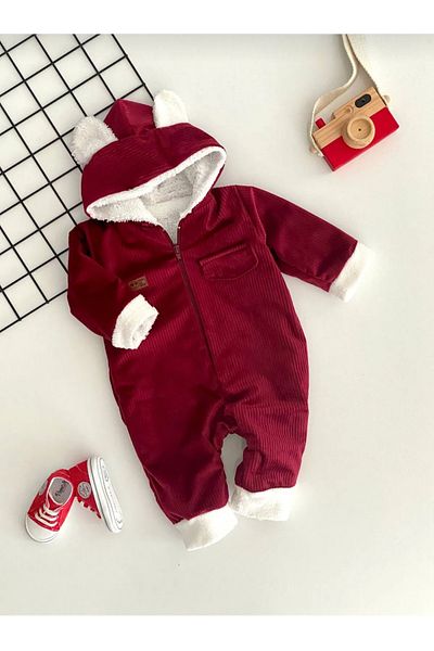 UmBaby Soft Welsoft Inside and Velvet Hooded Baby Astronaut Jumpsuit (Suitable for Ages 6-9 - 2)