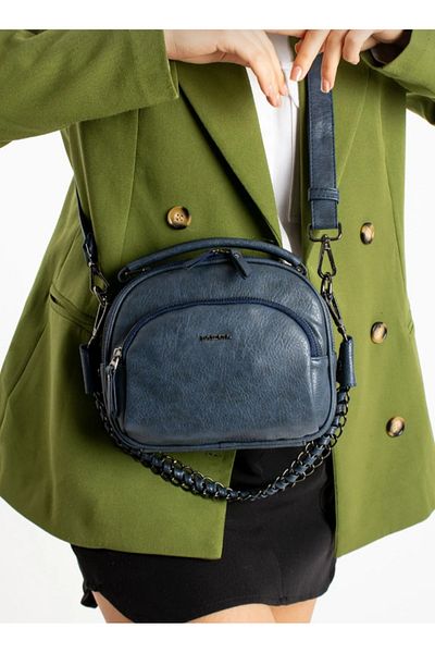 eflanmoda Mega 4 Compartments Soft Leather Women's Shoulder Bag with Two Straps