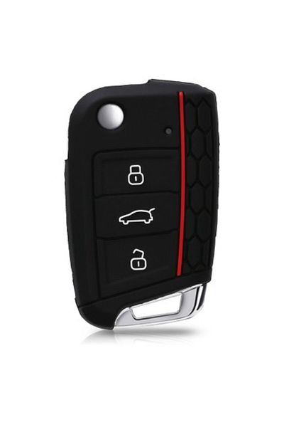 Xenon Bright Husă cheie auto din silicon pentru VW, GTI Golf 7, Passat B8 Negru