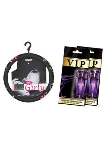 Xenon Bright Set cadou cu carcasă Flower Power și odorizant auto Caribi