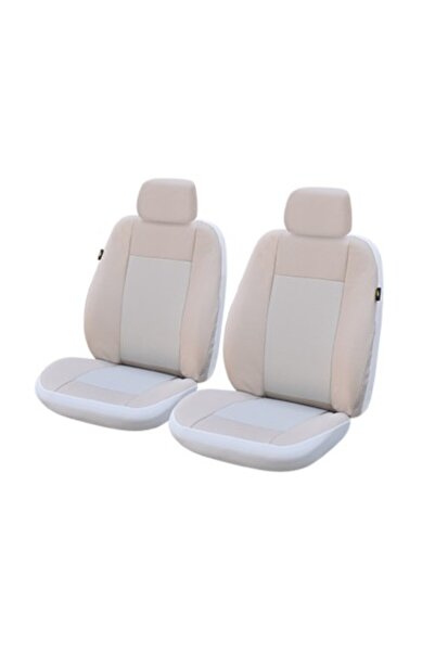 Umbrella Πολυτελή μπεζ καλύμματα μπροστινών καθισμάτων, σετ 2 τεμαχίων,