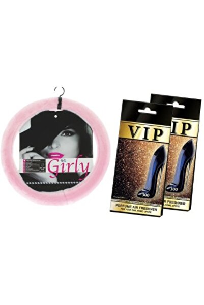 Xenon Bright Σετ δώρου Ροζ βελούδινο κάλυμμα και αρωματικό αυτοκινήτου Caribi