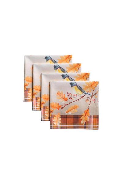 Maison d Hermine Set 4 servete, Maison d' Hermine, Oak Leaves, 33 x 48 cm