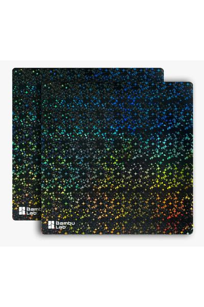 Bambu Lab Imprimantă 3D A1, P1P, P1S, coală de schimb X1, Galaxy Surface cu aplicator, 2 bucăți