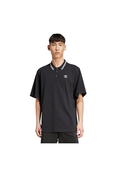 adidas Ανδρικό μαύρο Polo T LOOSE POLO JW5897
