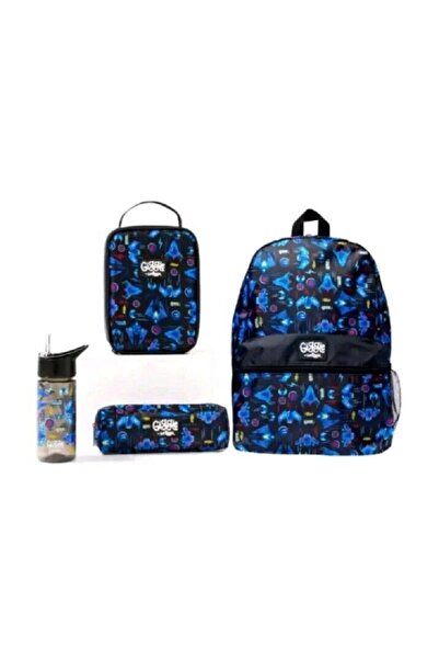 SMIGGLE Giggle 4-Piece School Backpack, Lunch Bag, Water Bottle and Pencil Case Set