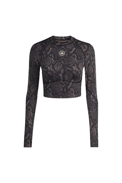 adidas Women's Brown Sweatshirt Asmc Tpr Ls Crp Jw4567
