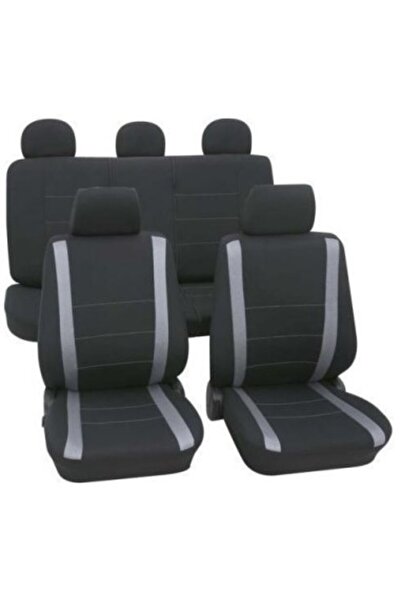 PETEX Set huse universale pentru scaune Samoa, negru-gri