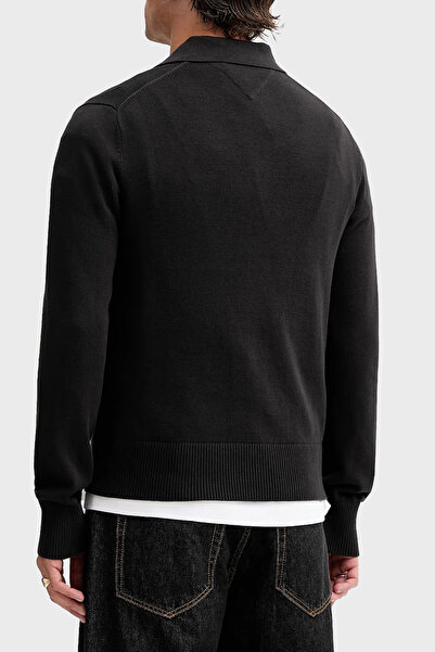 Tommy Jeans % 100 Pamuk Regular Fit Düğmeli Polo Yaka Kazak Erkek POLO YAKA KAZAK DM0DM20304 BDS
