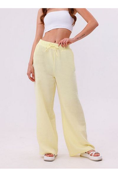 Shiron Sportswear&Company Luxury Quality Wide Leg Muslin Women's Palazzo Trousers