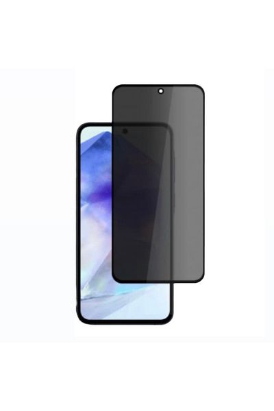 ALVAL Privacy tempered glass screen protector, compatible with Samsung Galaxy A55 5G, Black Edges