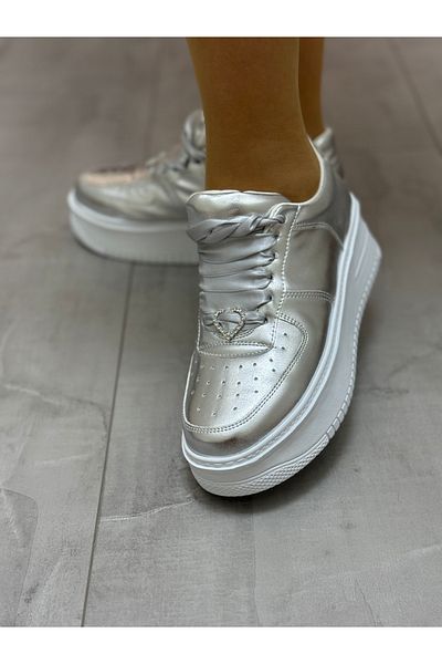 Stilo Silver Color Evening Dress Sneakers Extremely Comfortable