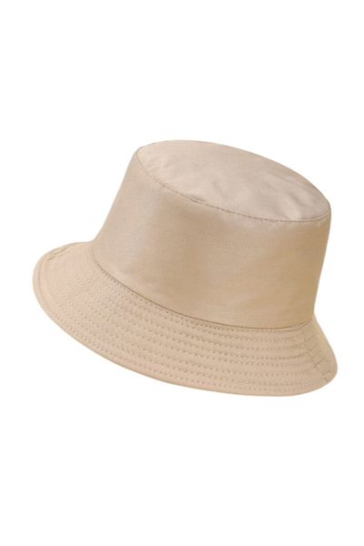 OEM Reversible bucket hat, casual, unisex, lightweight, 2 in 1, Cream - Black