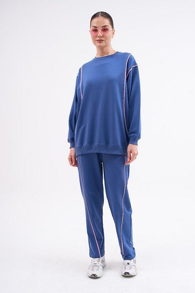 Marvella By Rasha بدلة رياضية غير رسمية من قطعتين بتفاصيل خطوط أنيقة