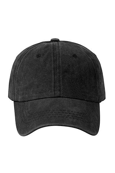 OEM Unisex Denim Cap – Retro Casual Cap with Curved Brim, Black