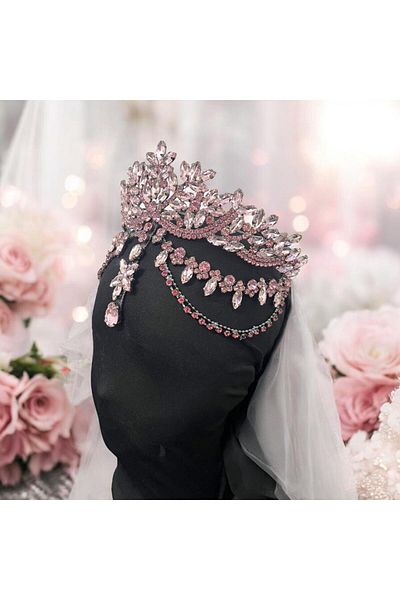 Sabek Bujiteri Bride with Forehead, Henna, Engagement, Promise, After, Bride, Party Crown
