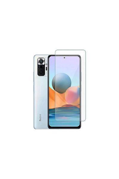 SepetBudur Xiaomi Redmi Note 10 Compatible Premium Screen Protector 9h Hard Tempered Unbreakable Glass Protection Transparent