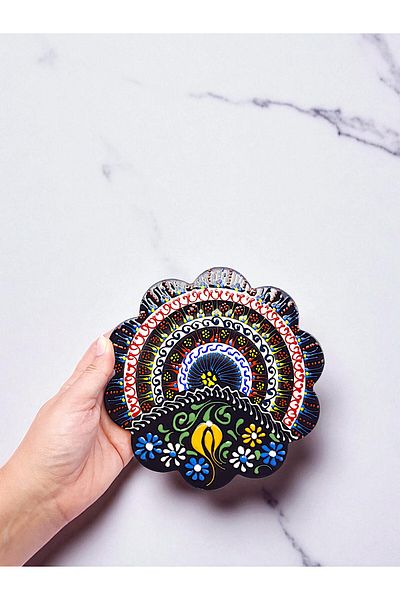 sharp&art Trivet, 100% Hand Embroidered Special Series Tile Trivet, Pot and Pan Base, Model 2