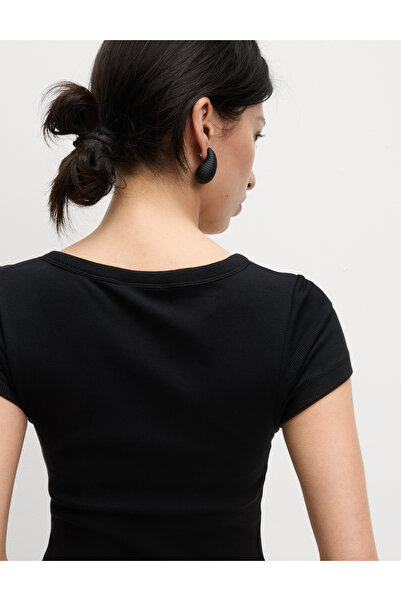 Marks & Spencer Pamuklu Doku Gizli Sütyen Destekli T-shirt