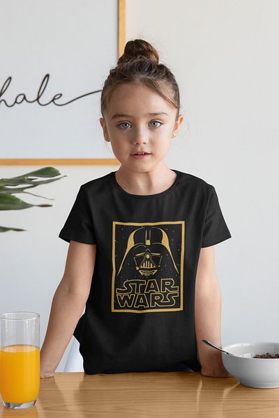 SEVBANO Tricou unisex pentru copii Star Wars Darth Vader (1-12 ANI)
