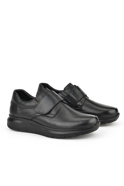 Ziya , Ανδρικά παπούτσια Comfort από γνήσιο δέρμα 153123Z19003 Μαύρο